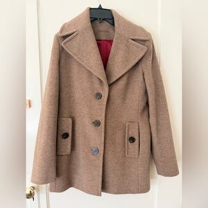 Calvin Klein Women's Brown Wool Peacoat